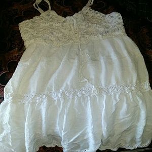 White cotten dress